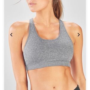 NWOT Fabletics Sports Bra grey heather S